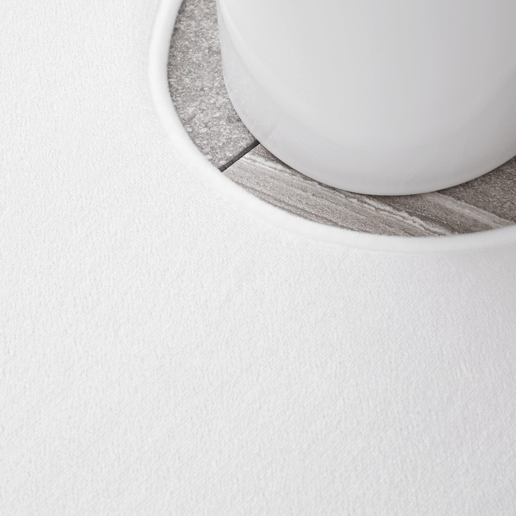 Catherine Lansfield Anti Bacterial Memory Foam Bath Mat and Pedestal Mat White