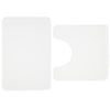 Catherine Lansfield Anti Bacterial Memory Foam Bath Mat and Pedestal Mat White