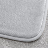 Catherine Lansfield Anti Bacterial Memory Foam Bath Mat and Pedestal Mat Silver