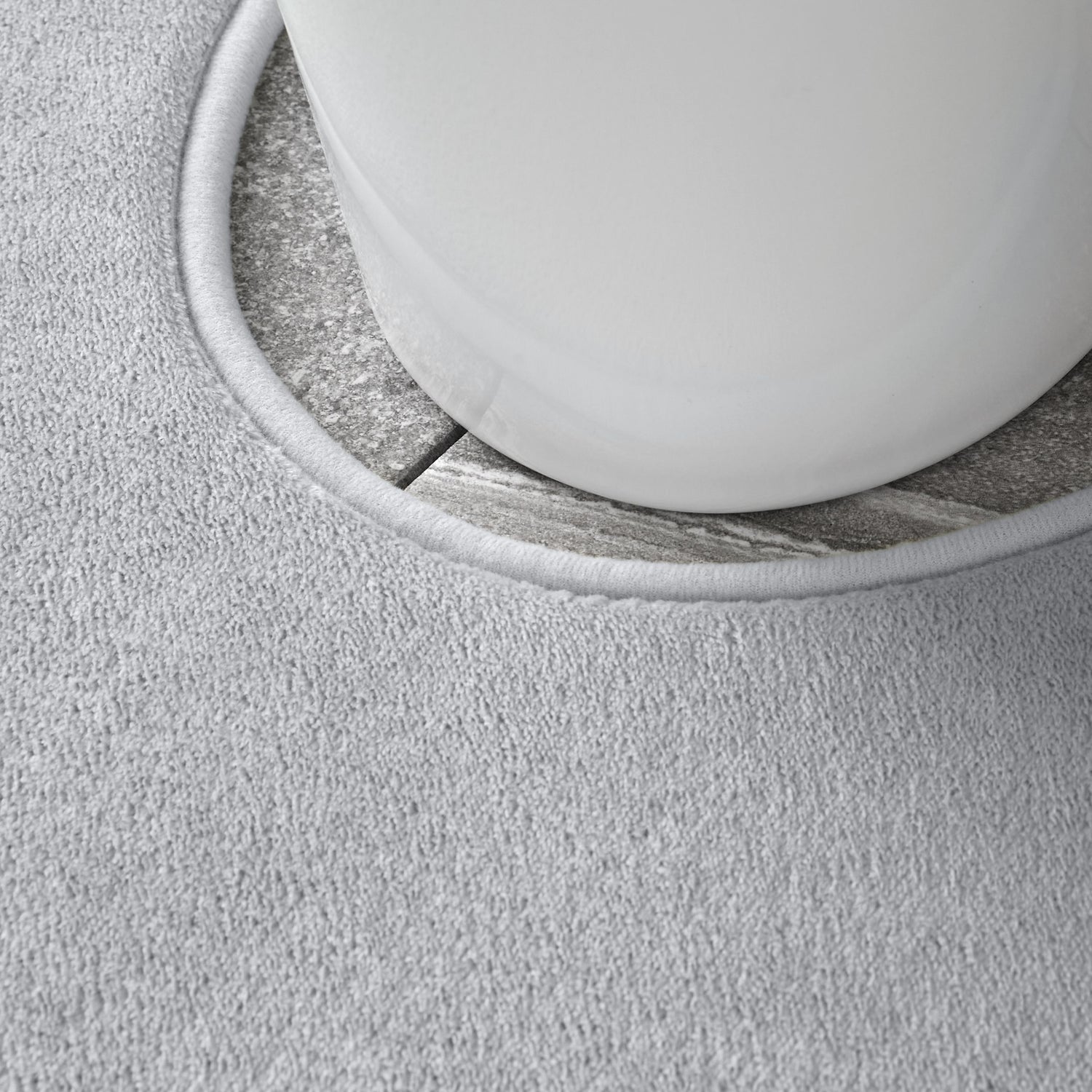 Catherine Lansfield Anti Bacterial Memory Foam Bath Mat and Pedestal Mat Silver