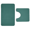 Catherine Lansfield Anti Bacterial Memory Foam Bath Mat and Pedestal Mat Forest Green