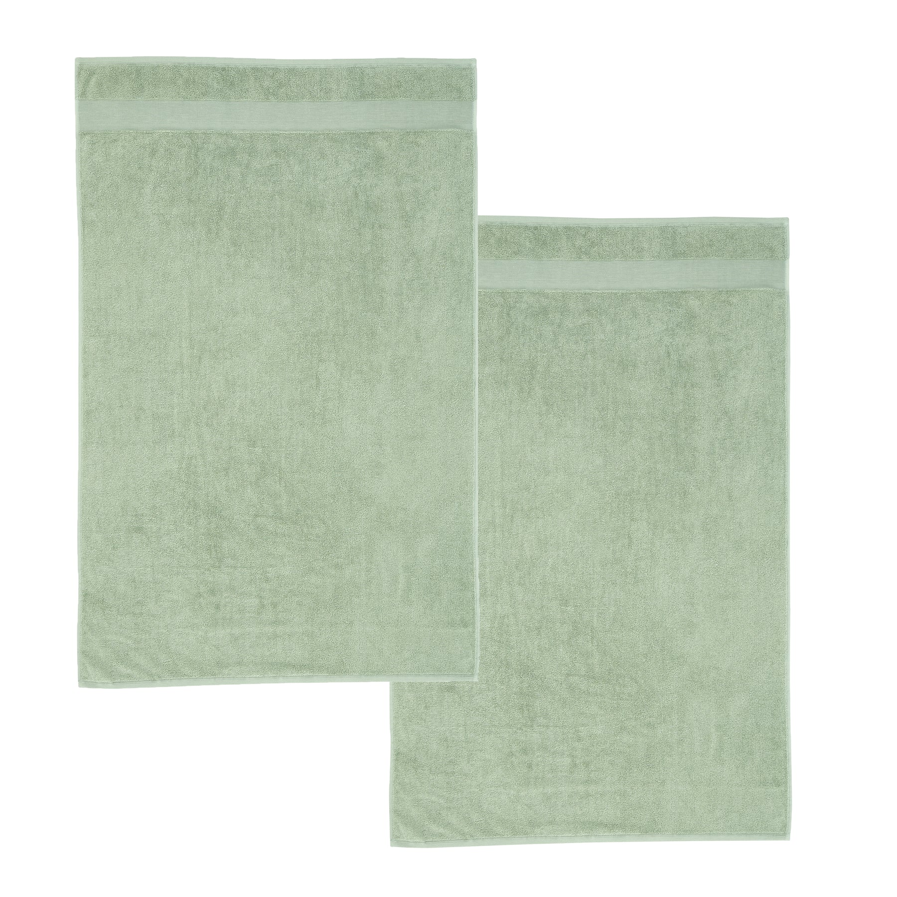 Catherine Lansfield Anti Bacterial Two Bath Sheet Towels Sage