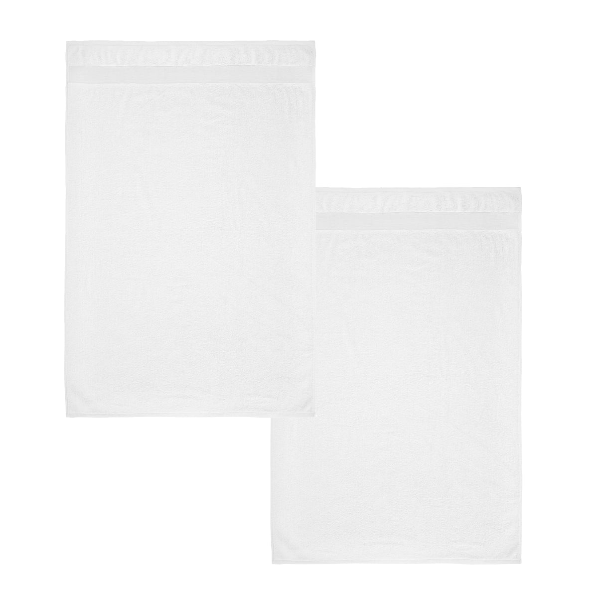 Catherine Lansfield Anti Bacterial Two Bath Sheet Towels White