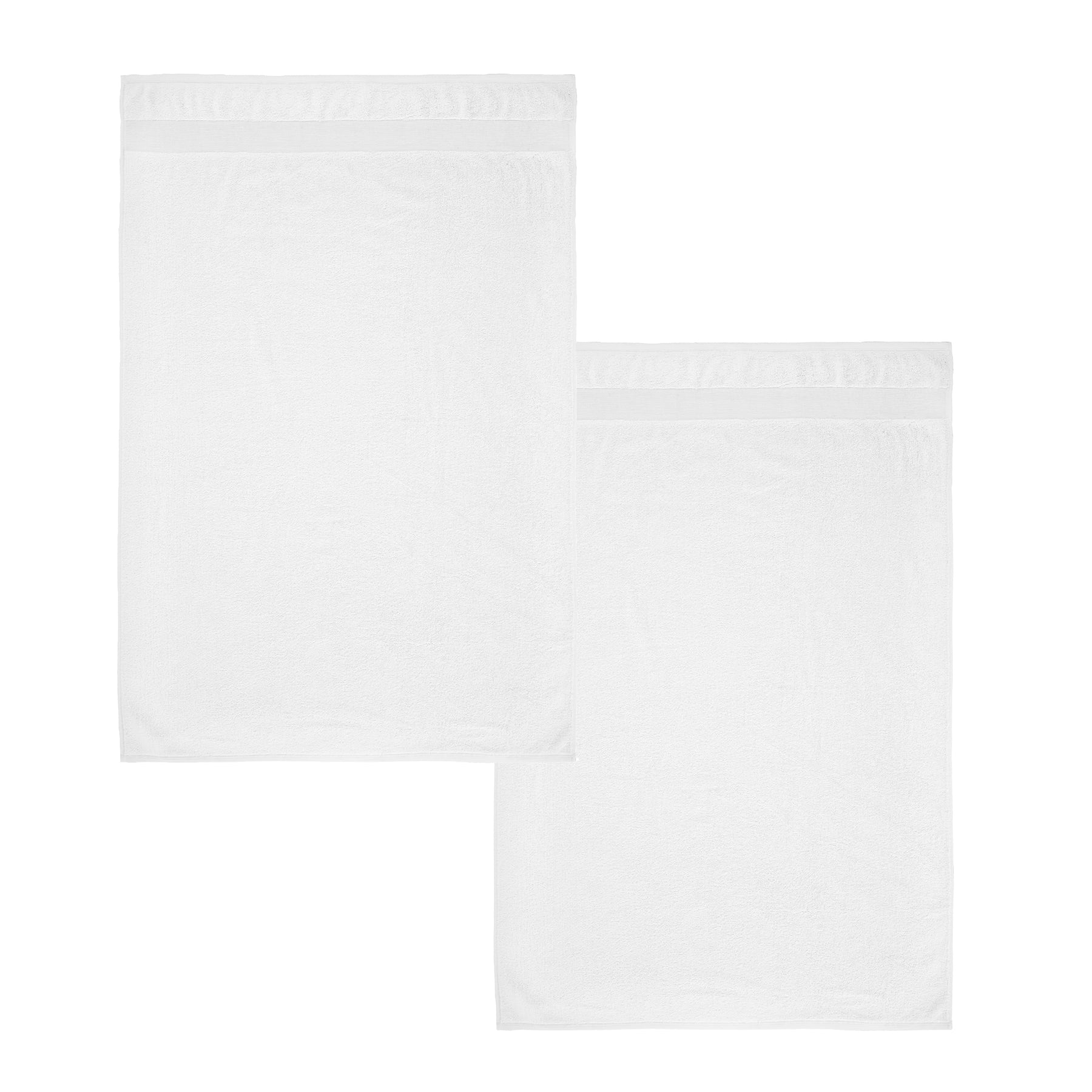 Catherine Lansfield Anti Bacterial Two Bath Sheet Towels White