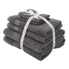Catherine Lansfield Anti Bacterial Six Towel Bale Towels Charcoal