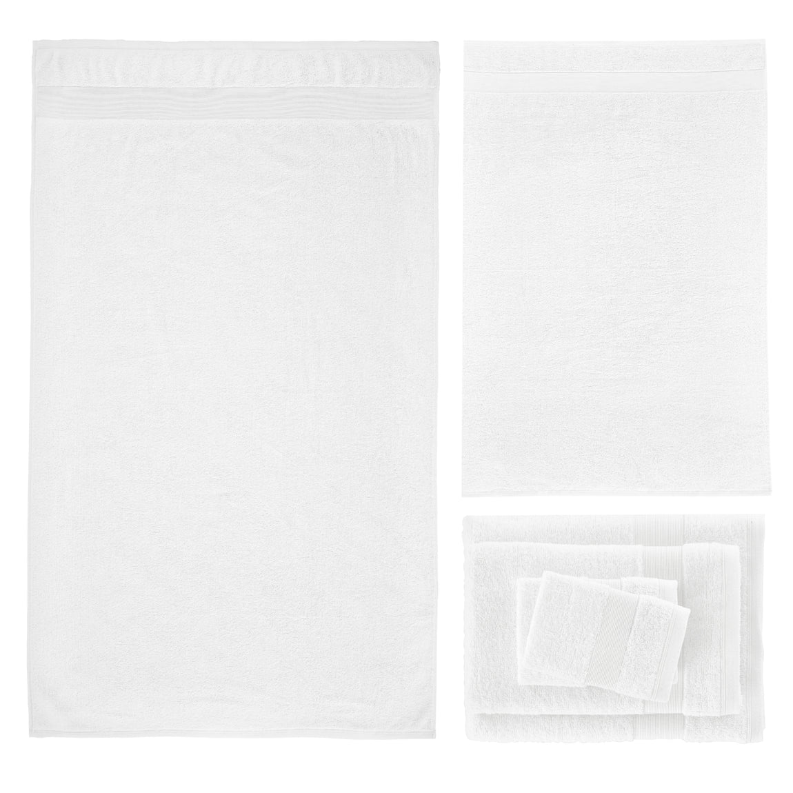 Catherine Lansfield Anti Bacterial Six Towel Bale Towels White