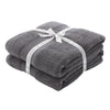 Catherine Lansfield Anti Bacterial Two Bath Sheet Towels Charcoal
