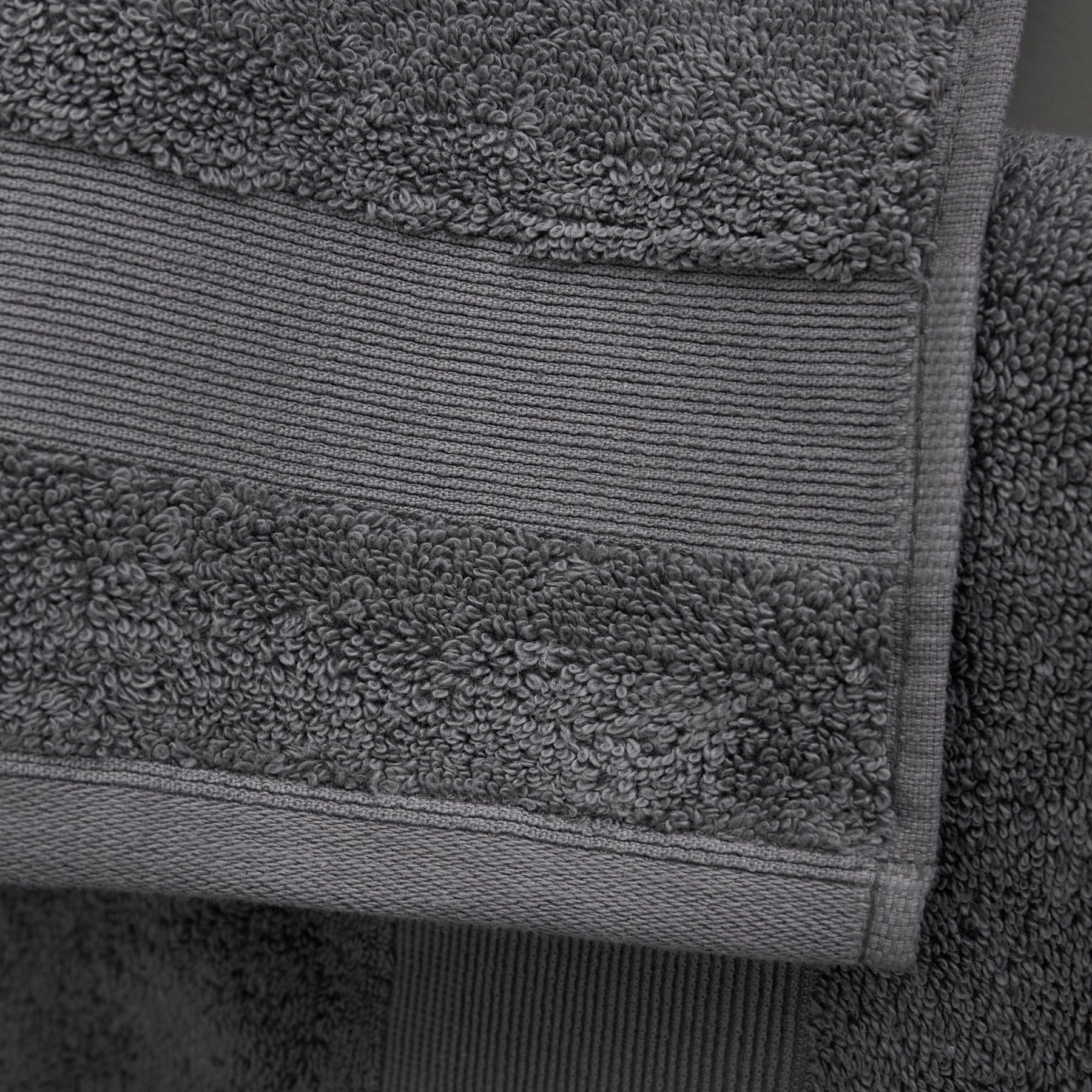 Catherine Lansfield Anti Bacterial Two Bath Sheet Towels Charcoal