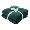 Catherine Lansfield Anti Bacterial Two Bath Sheet Towels Forest Green