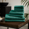 Catherine Lansfield Quick Dry Bale of Eight Towels Forest Green