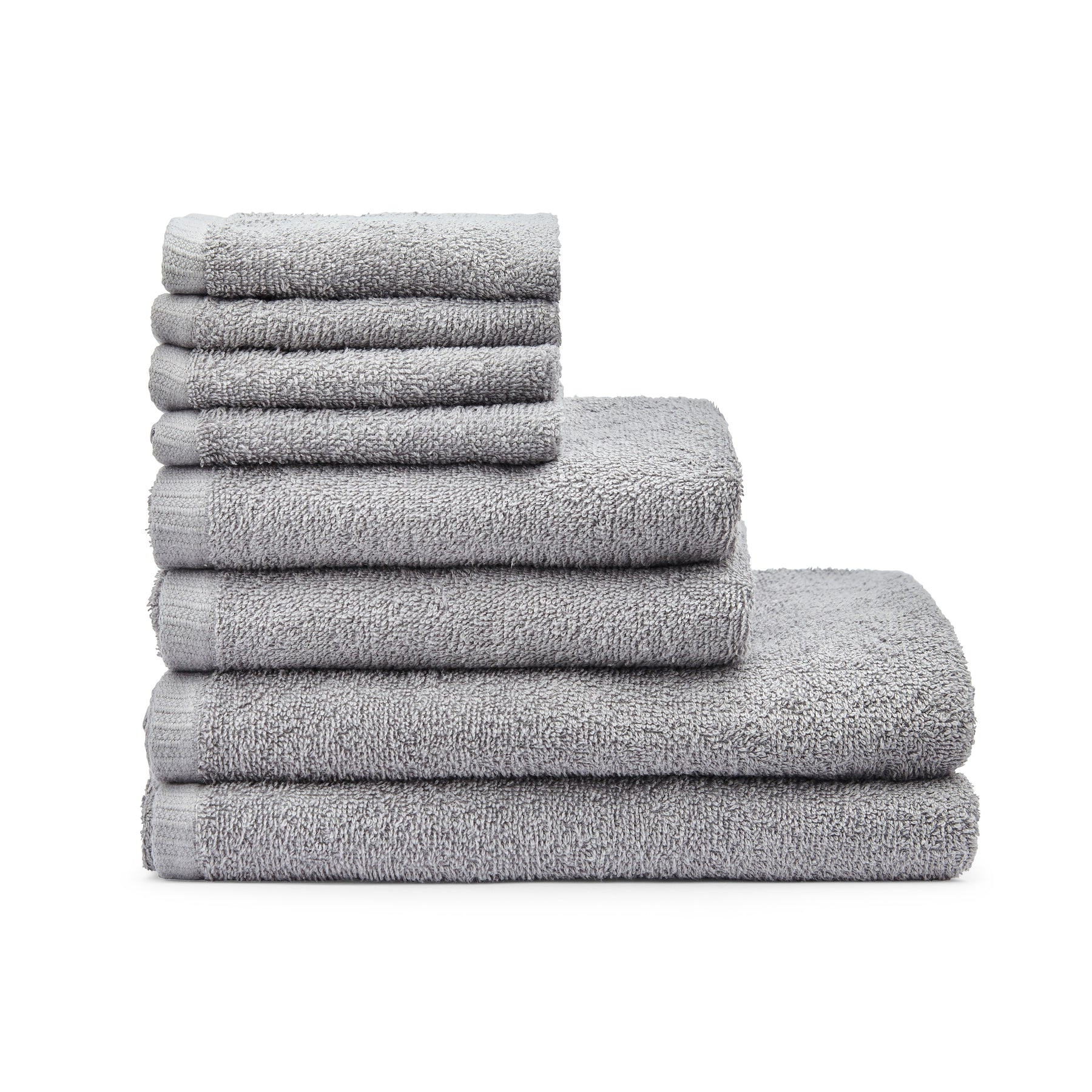 Catherine Lansfield Quick Dry Bale of Eight Towels Grey