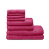 Catherine Lansfield Quick Dry Bale of Eight Towels Hot Pink