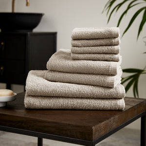 Quick Dry Bale of 8 Towels Natural From £18.83