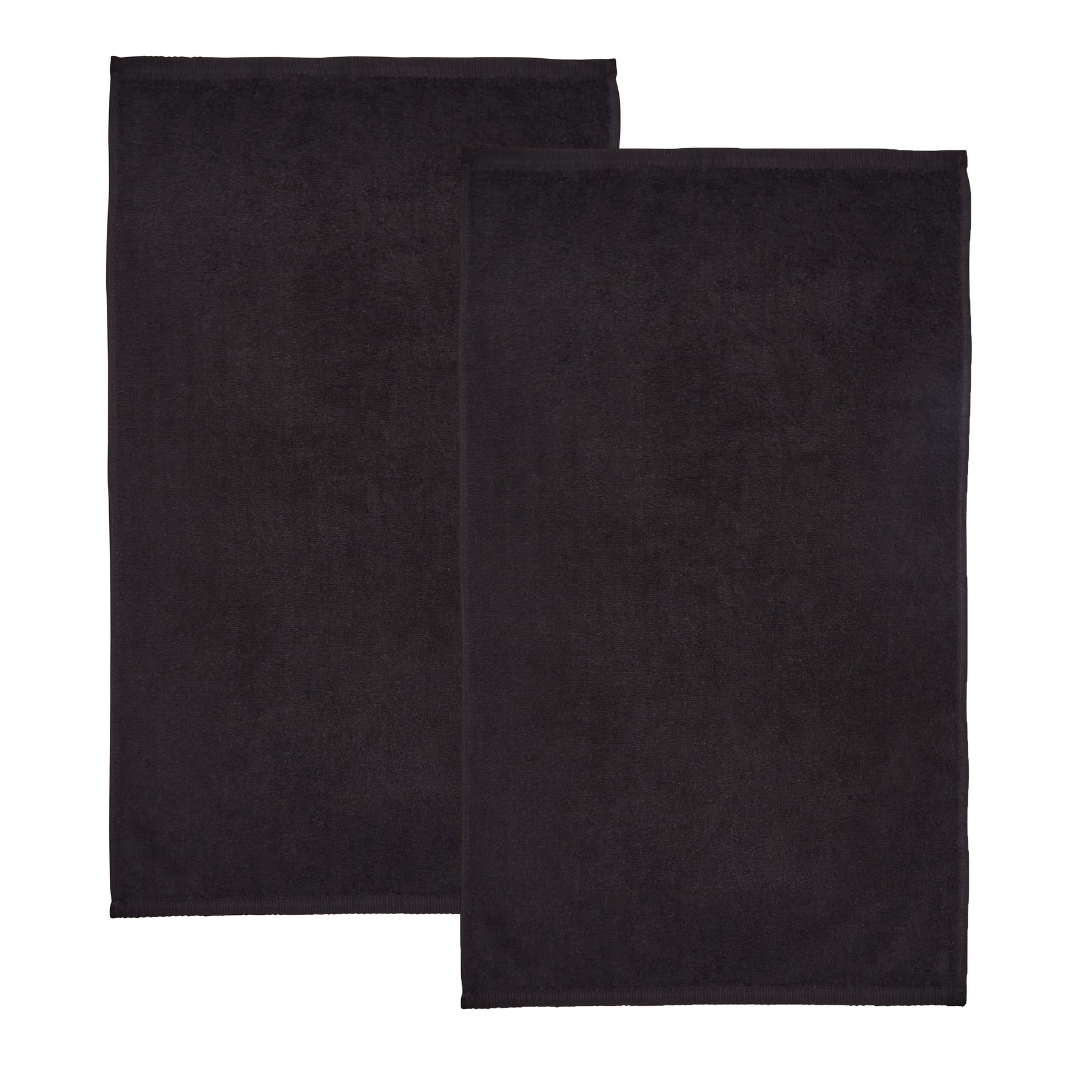 Catherine Lansfield Quick Dry Two Bath Sheet Towels Black