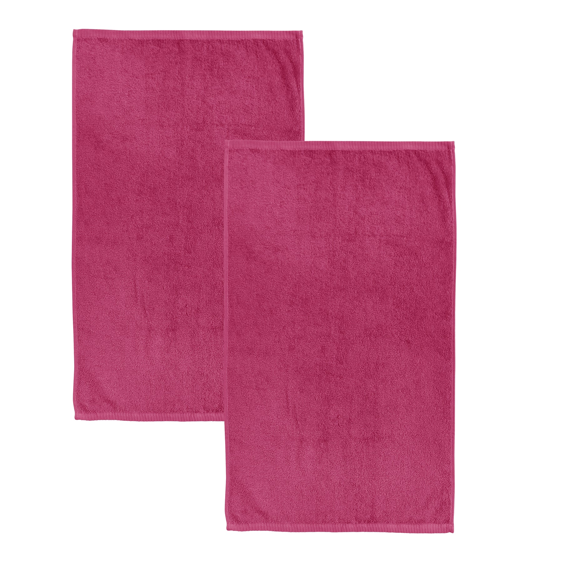 Catherine Lansfield Quick Dry Two Bath Sheet Towels Hot Pink