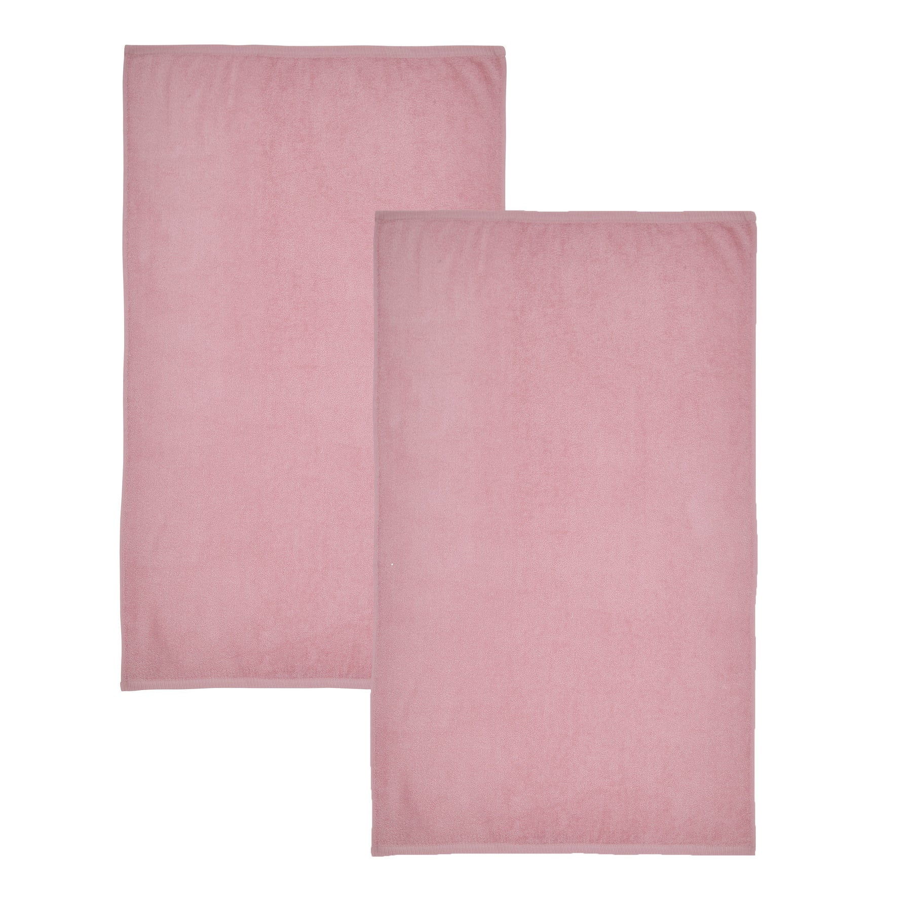 Catherine Lansfield Quick Dry Two Bath Sheet Towels Pink