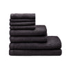 Catherine Lansfield Quick Dry Bale of Eight Towels Black