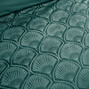 Catherine Lansfield Art Deco Pearl Duvet Cover Bedding Set Teal