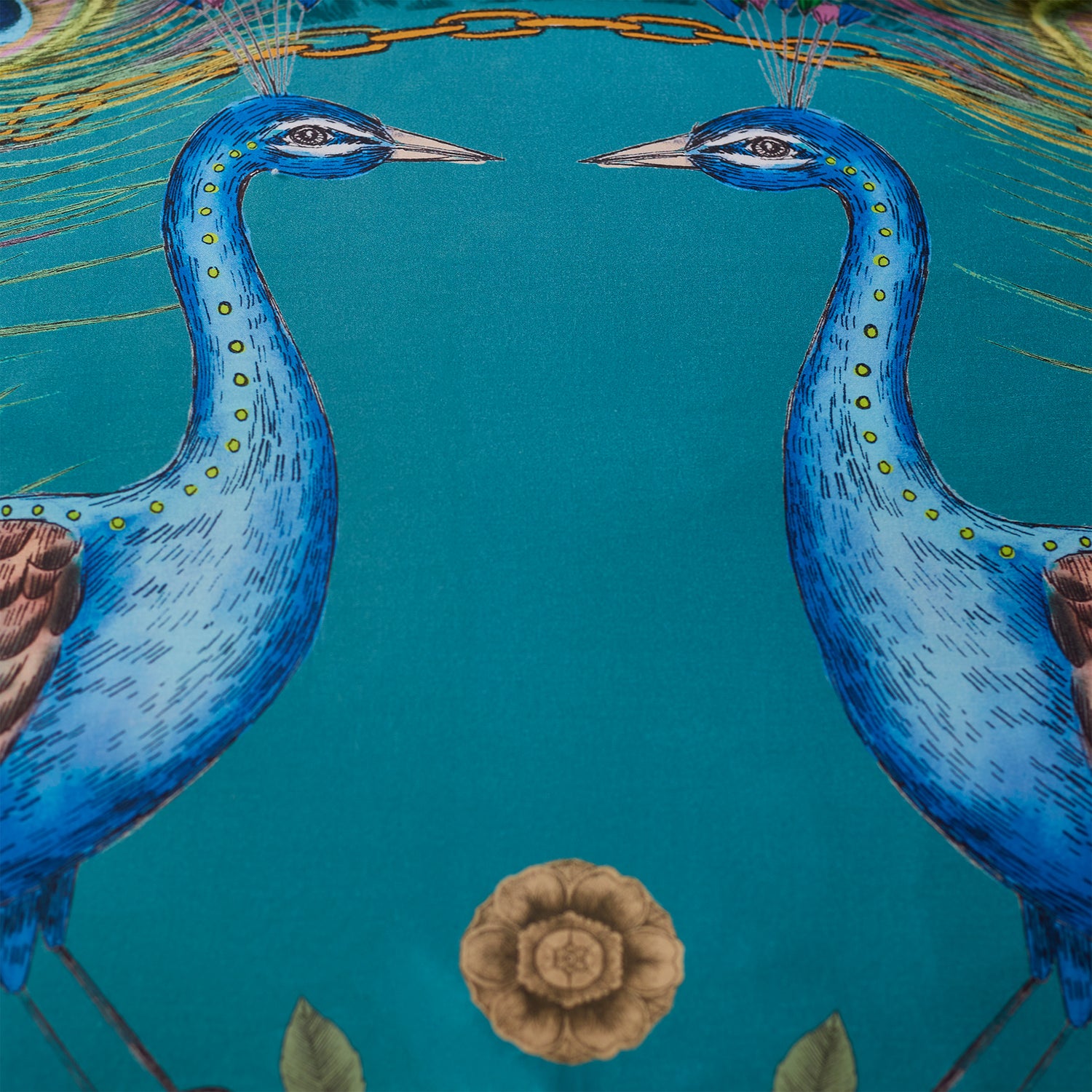 Matthew Williamson Xanadu Pure Cotton Duvet Cover Bedding Set Teal