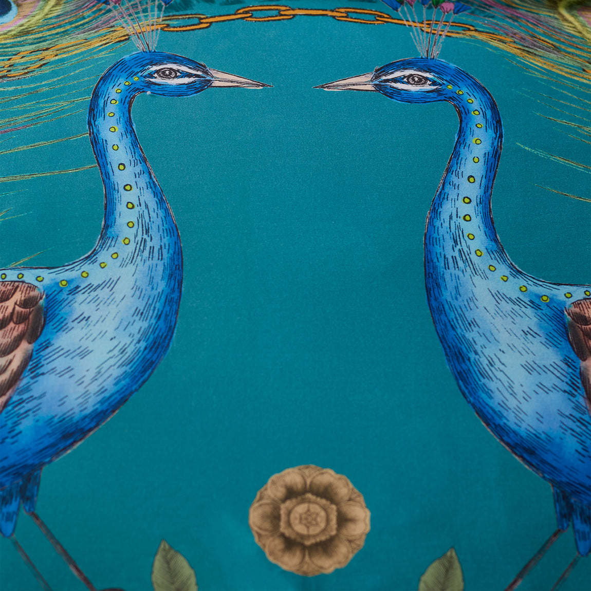 Matthew Williamson Xanadu Pure Cotton Duvet Cover Bedding Set Teal