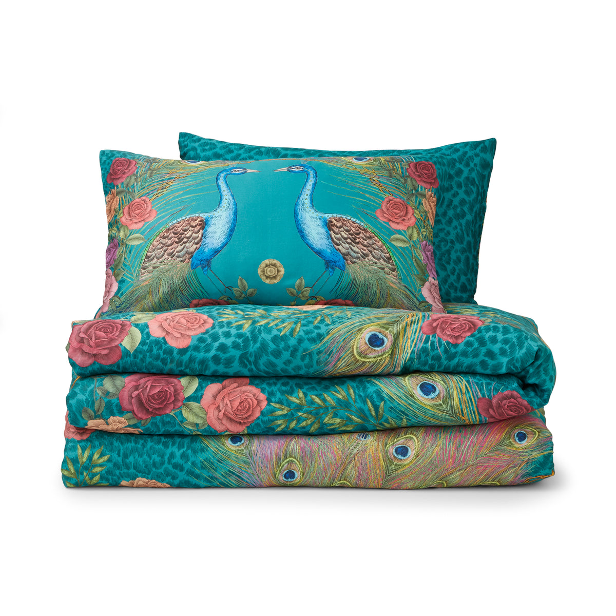 Matthew Williamson Xanadu Pure Cotton Duvet Cover Bedding Set Teal
