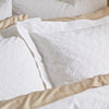 Bianca Waffle Cotton Circle Pillowcase White