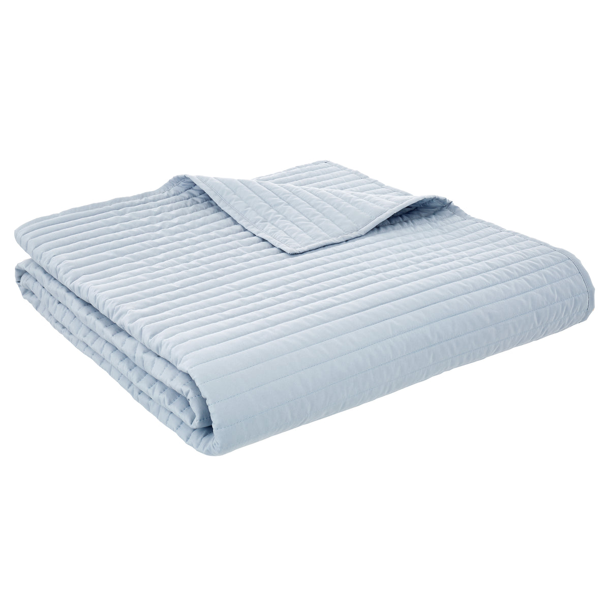 Bianca Quilted Lines 220cm x 230cm Bedspread Blue