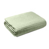 Bianca Quilted Lines 220cm x 230cm Bedspread Sage Green