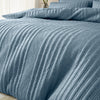 Pineapple Elephant Tamba Jersey Stripe Eco Duvet Cover Bedding Set Chambray Blue