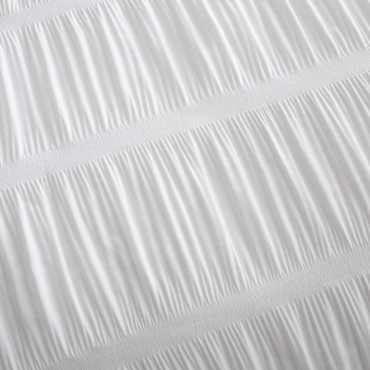 Catherine Lansfield Seersucker Duvet Cover Bedding Set White
