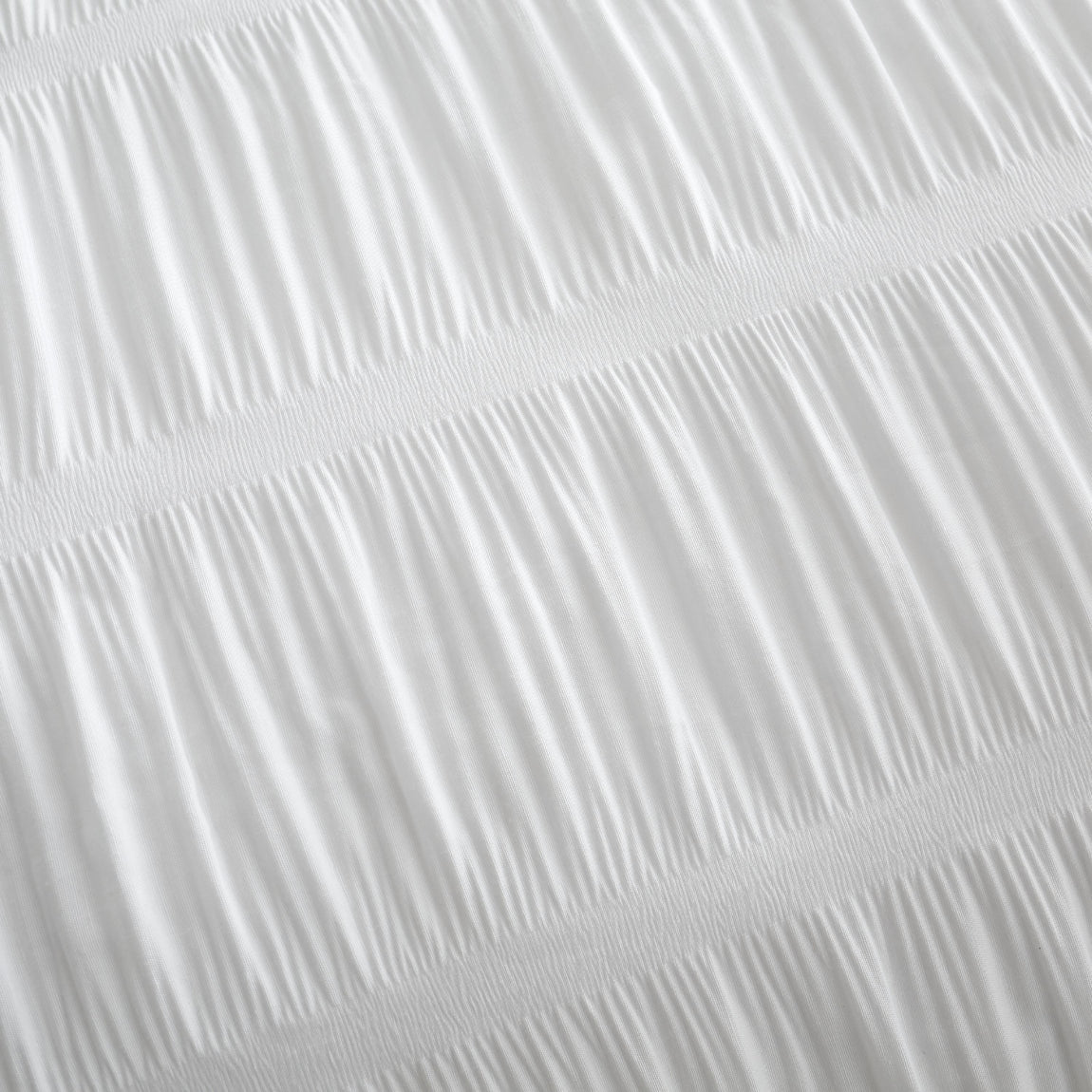 Catherine Lansfield Seersucker Duvet Cover Bedding Set White