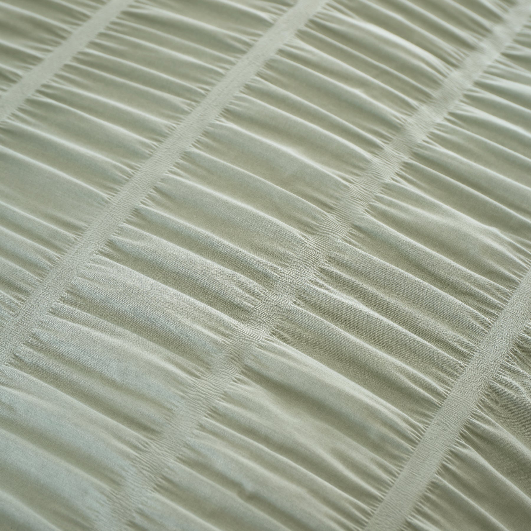 Catherine Lansfield Seersucker Duvet Cover Bedding Set Sage