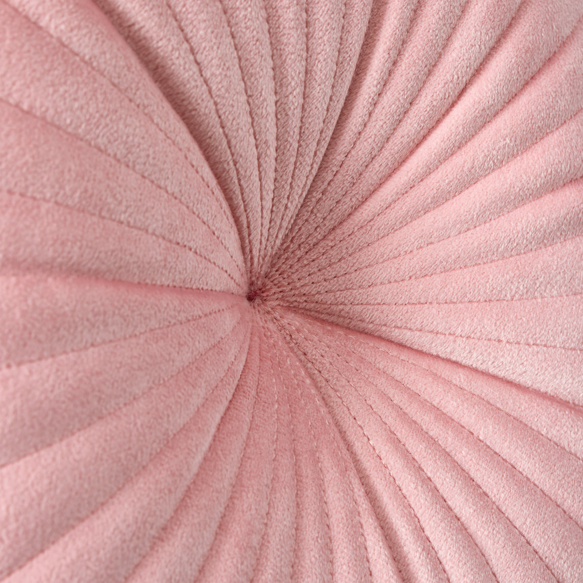 Catherine Lansfield Velvet Round Filled Cushion 40cm Pink