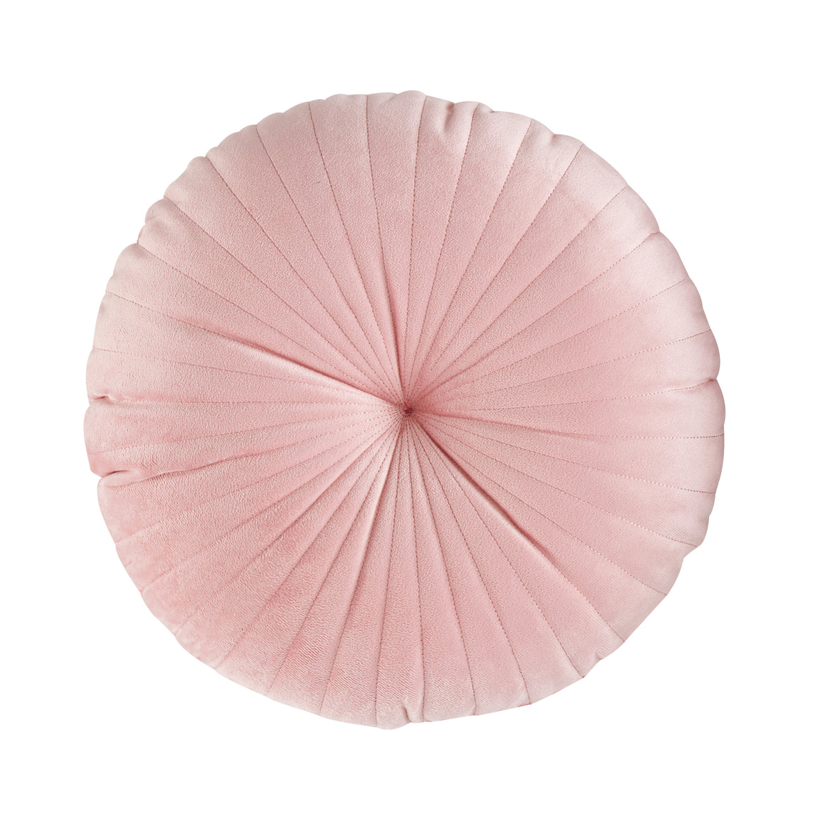 Catherine Lansfield Velvet Round Filled Cushion 40cm Pink