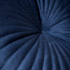 Catherine Lansfield Velvet Round Cushion Filled Cushion 40cm Navy