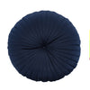 Catherine Lansfield Velvet Round Cushion Filled Cushion 40cm Navy