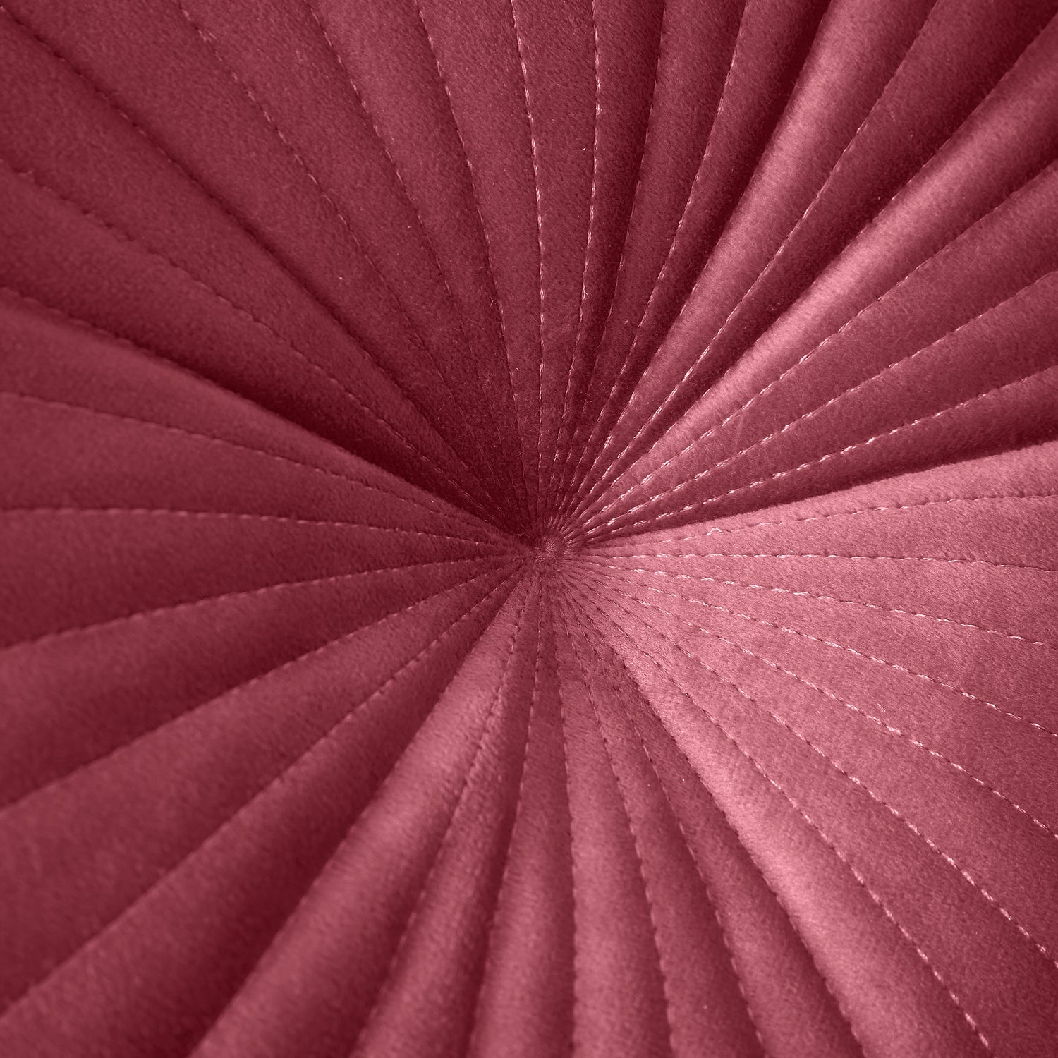 Catherine Lansfield Velvet Round Cushion Filled Cushion 40cm Raspberry