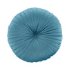 Catherine Lansfield Velvet Round Cushion Filled Cushion 40cm Teal