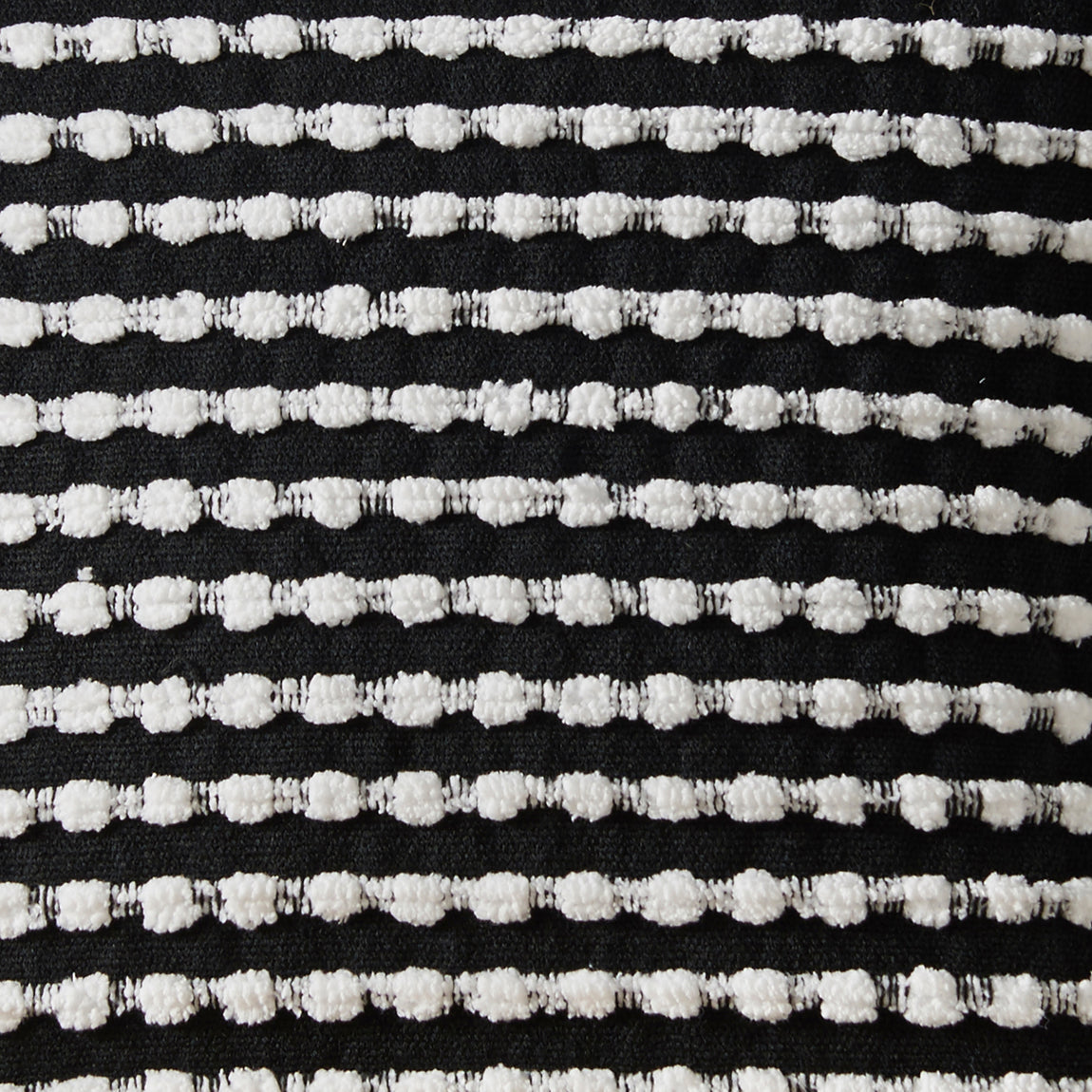 Catherine Lansfield Stab Stitch Filled Cushion 43cm x 43cm Black