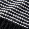 Catherine Lansfield Stab Stitch 125cm x 150cm Tassel Throw Black