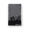 Catherine Lansfield Stab Stitch 125cm x 150cm Tassel Throw Black