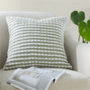 Catherine Lansfield Stab Stitch Filled Cushion 43cm x 43cm Green