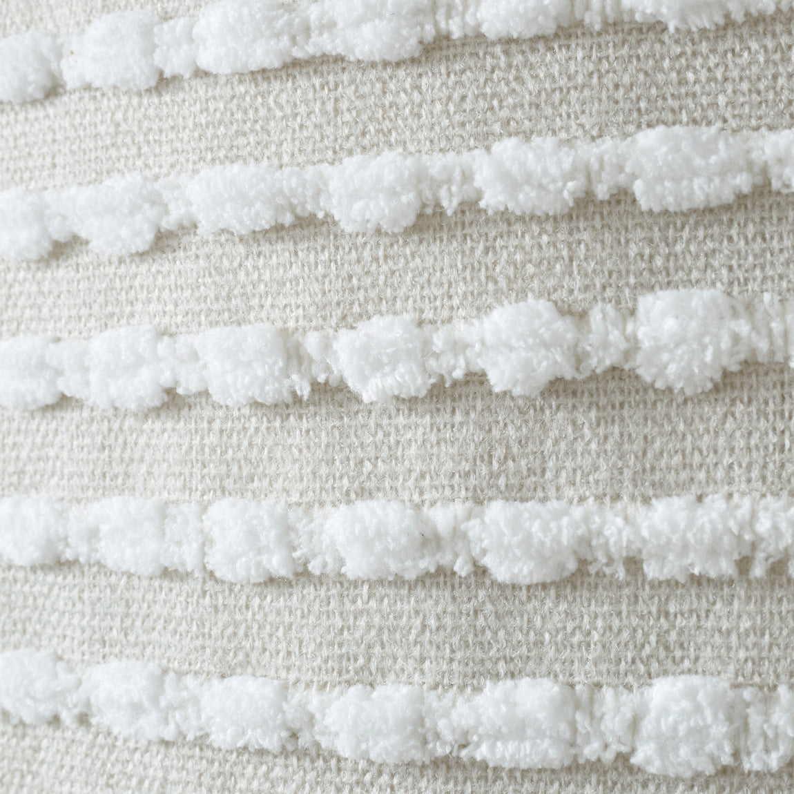 Catherine Lansfield Stab Stitch Filled Cushion 43cm x 43cm Neutral