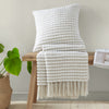 Catherine Lansfield Stab Stitch Ready Made Eyelet Curtains Natural