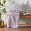 Catherine Lansfield Stab Stitch Filled Cushion 43cm x 43cm Purple