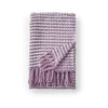Catherine Lansfield Stab Stitch 125cm x 150cm Tassel Throw Purple