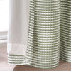 Catherine Lansfield Stab Stitch Ready Made Eyelet Curtains Sage
