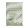 Catherine Lansfield Stab Stitch 125cm x 150cm Tassel Throw Green