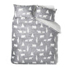Catherine Lansfield Cosy Polar Bear Duvet Cover Bedding Set Grey