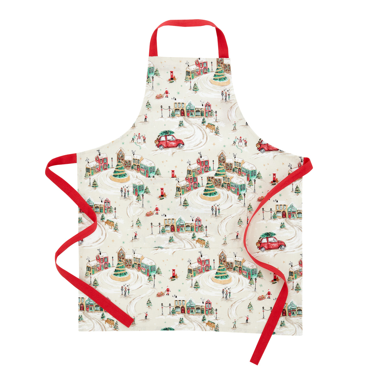 Catherine Lansfield Christmas Town Apron Natural